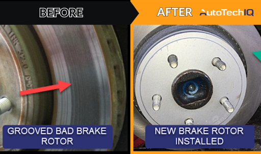 Grooved Brake Rotor Vs New Brake Rotor