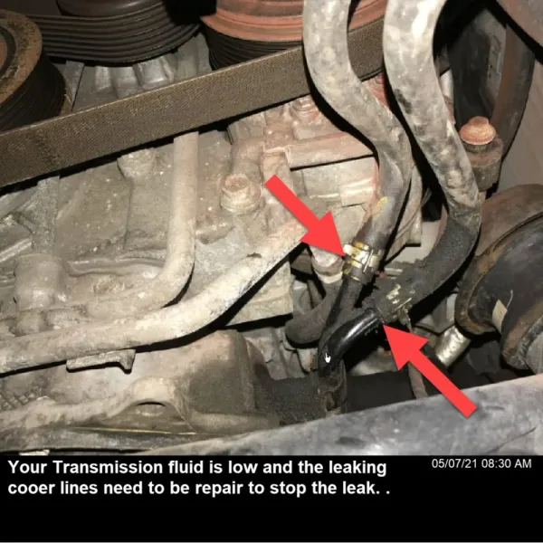 Low transmission fluid and overheating