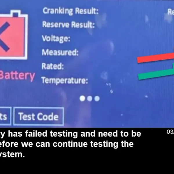 Weak battery