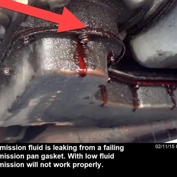 Low transmission fluid from leak