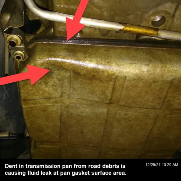 Transmission pan leaking