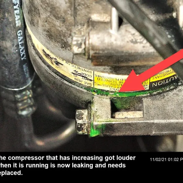 Faulty compressor