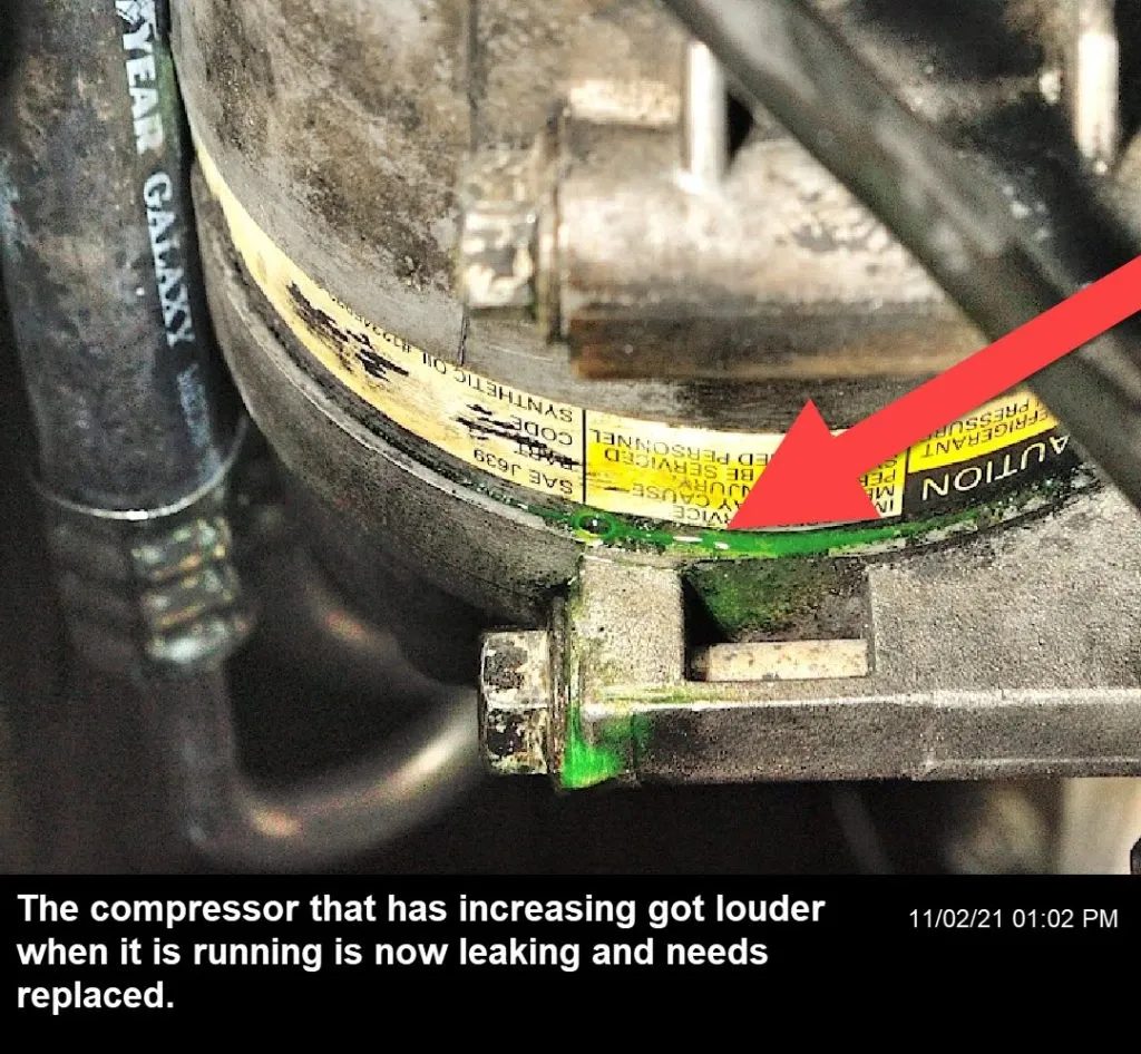 Faulty compressor