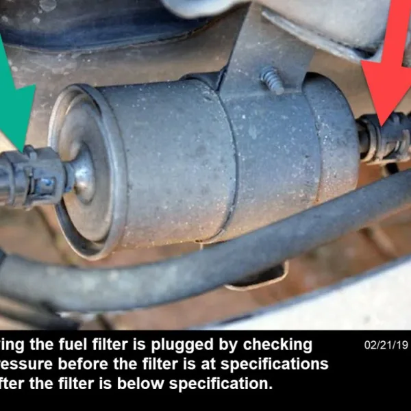 Clogged fuel filter