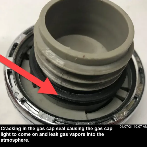 Loose/poor gas cap cusing sensors to detect an EVAP system leak and trigger the check engine light