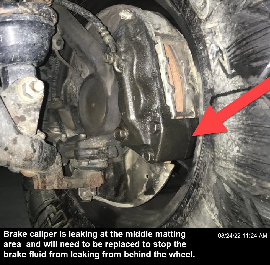 Brake Caliper Leak