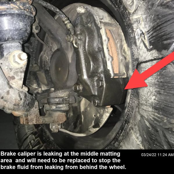 Brake Caliper Leak